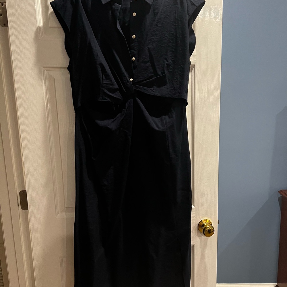 Old Navy Navy Blue Midi Dress